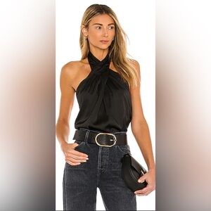 Amanda Uprichard Novaro Top in Black Size Sz S NWT